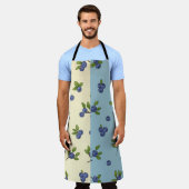 Blueberry Repeat Pattern - Pastel Vibe Schürze (Getragen)