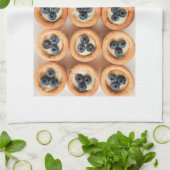 Blueberry-Rezept-Handtuch Geschirrtuch (Gefaltet)