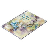 Blueberry-Rezept Notizblock (Linke Seite)