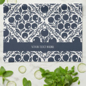 Blueberry Rustic Farmhouse French Country Geschirrtuch (Gefaltet)