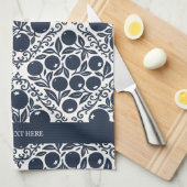 Blueberry Rustic Farmhouse French Country  Geschirrtuch (Viertel Falte)