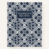 Blueberry Rustic Farmhouse French Country Recipe Notizblock (Vorderseite)