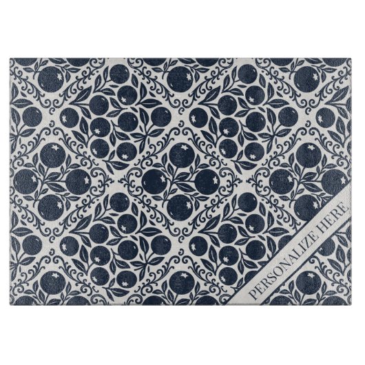 Blueberry Rustic Farmhouse French Country  Schneidebrett (Vorderseite)