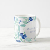 Blueberry Rustic Wedding Kaffeetasse (VorderseiteRechts)