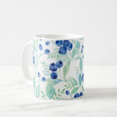 Blueberry Rustic Wedding Kaffeetasse (Vorderseite Links)
