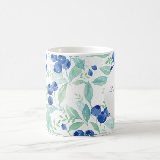 Blueberry Rustic Wedding Kaffeetasse (Mittel)