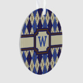 Blueberry Scone Raute Acrylic Ornament (Vorderseite)