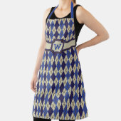 Blueberry Scone Raute All-over Print Schürze (InSitu)