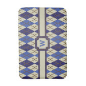 Blueberry Scone Raute Bath Mat Badematte (Vorderseite Vertikal)