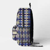 Blueberry Scone Raute Bedruckter Rucksack (Rechts)