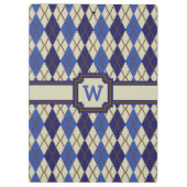 Blueberry Scone Raute Clipboard Klemmbrett (Rückseite)
