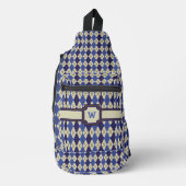 Blueberry Scone Raute Crossbody Bag (Vorderseite)