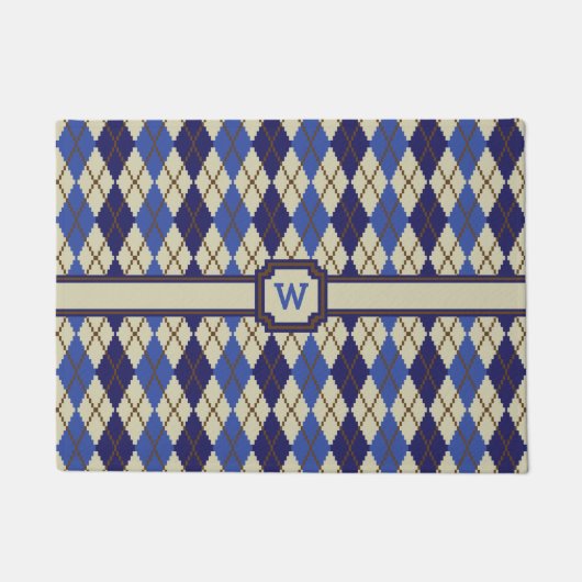 Blueberry Scone Raute Doormat Fußmatte (Vorderseite)