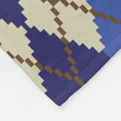 Blueberry Scone Raute Fleece Blanket (Ecke)