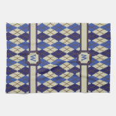 Blueberry Scone Raute Handtuch (Horizontal)