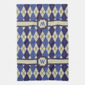 Blueberry Scone Raute Handtuch (Vertikal)