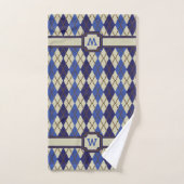 Blueberry Scone Raute Handtuch Set (Handtuch)