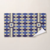 Blueberry Scone Raute Handtuch Set (Handtuch)
