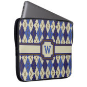 Blueberry Scone Raute Laptop Sleeve (Vorne Rechts)
