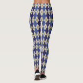 Blueberry Scone Raute Leggings (Rückseite)