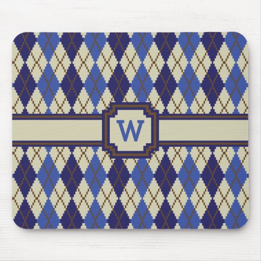 Blueberry Scone Raute Mousepad (Vorne)