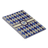 Blueberry Scone Raute Notebook Notizblock (Rechte Seite)