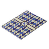 Blueberry Scone Raute Notebook Notizblock (Linke Seite)