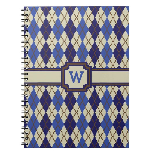 Blueberry Scone Raute Notebook Notizblock (Vorderseite)