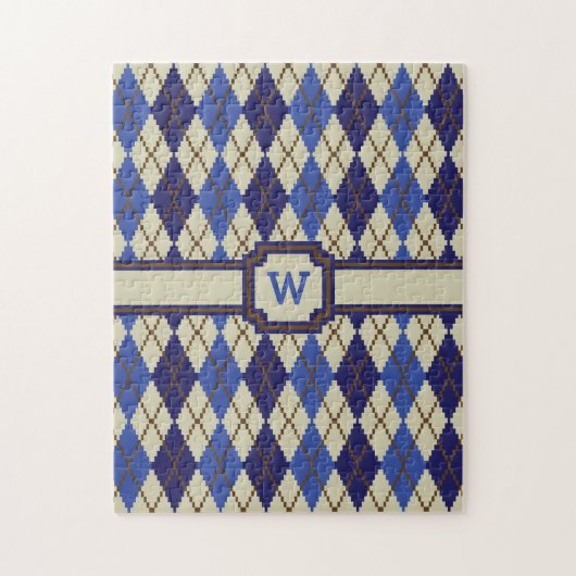 Blueberry Scone Raute Puzzle (Vertikal)