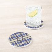 Blueberry Scone Raute Sandstone Untersetzer (Seite)