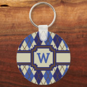 Blueberry Scone Raute Schlüsselanhänger (Vorderseite)