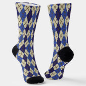 Blueberry Scone Raute Socken (Gewinkelt)