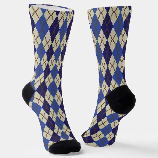 Blueberry Scone Raute Socken (Gewinkelt)