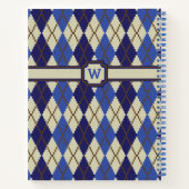 Blueberry Scone Raute Spiral Notebook Notizbuch (Rückseite)