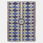 Blueberry Scone Raute Throw Blanket Decke (Vorderseite Vertikal)
