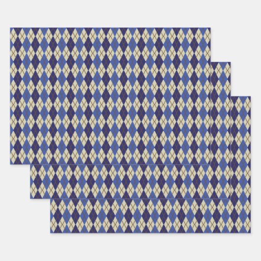 Blueberry Scone Raute Wrapping Paper Set Geschenkpapier Set (Set)