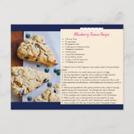 Blueberry Scones Rezept Postkarte
