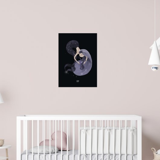 BLUEBERRY SEEPFERD von Alexandra Dikaia Poster (Kinderzimmer 2)