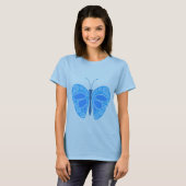 Blueberry Sky 60er Butterfly T-Shirt (Vorne ganz)