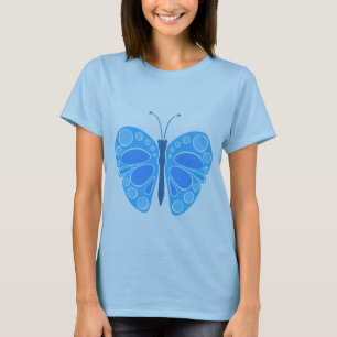Blueberry Sky 60er Butterfly T-Shirt