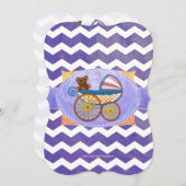 Blueberry Smear Baby Stuff Einladung (Vorne/Hinten)