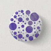 Blueberry Smear Polka Dot Button (Vorderseite)