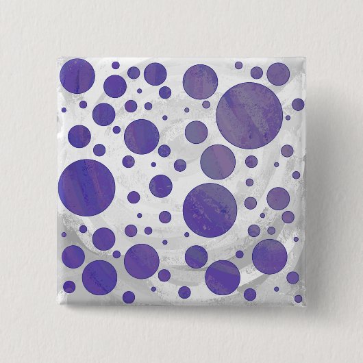 Blueberry Smear Polka Dot Button (Vorderseite)