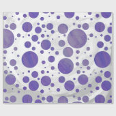 Blueberry Smear Polka Dot Geschenkpapier (Flach)