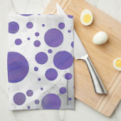 Blueberry Smear Polka Dot Handtuch (Viertel Falte)
