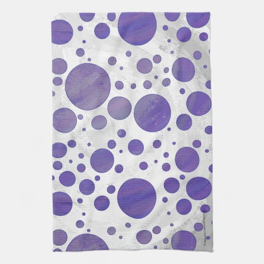 Blueberry Smear Polka Dot Handtuch (Vertikal)