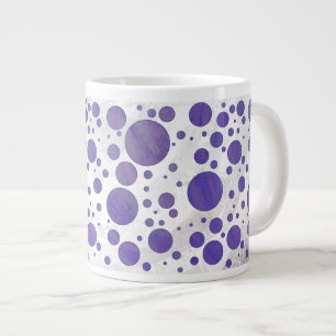 Blueberry Smear Polka Dot Jumbo-Tasse