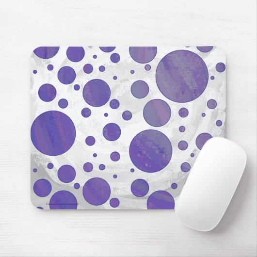 Blueberry Smear Polka Dot Mousepad (Mit Mouse)