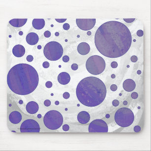 Blueberry Smear Polka Dot Mousepad