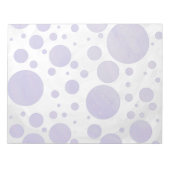 Blueberry Smear Polka Dot Notizblock (Vorderseite)